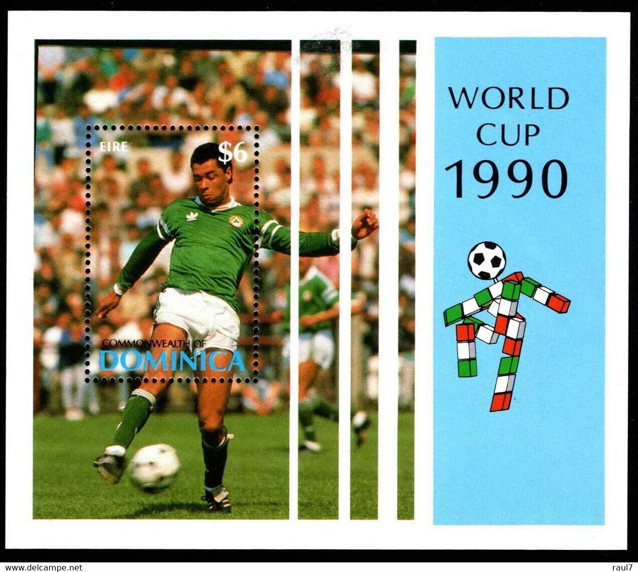 Dominica 1990 - Italia'90, Mondial De Football, L'Irlande - BF Neufs // Mnh - 1990 – Italie