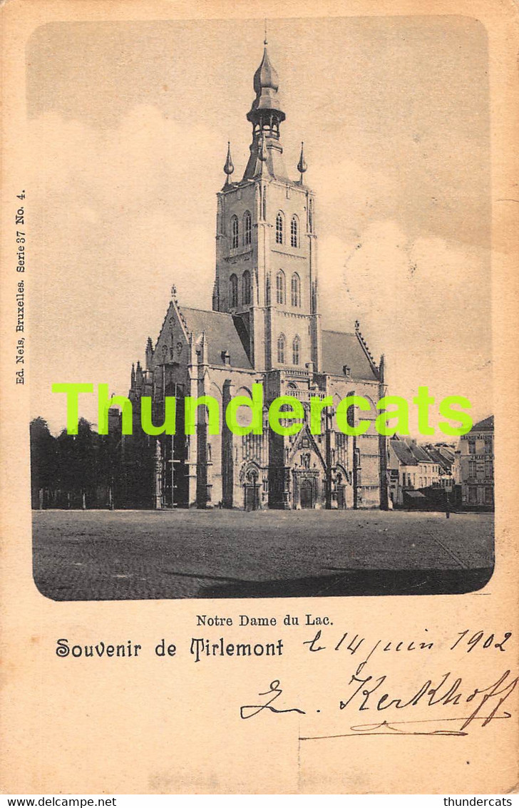 CPA TIENEN SOUVENIR DE TIRLEMONT NOTRE DAME DU LAC NELS SERIE 37 NO 4 - Tienen