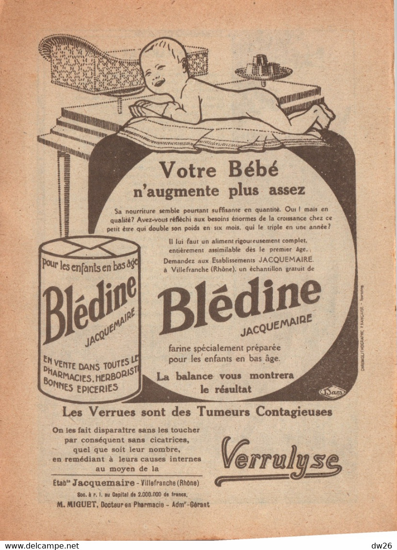 Publicité Blédine Jacquemaire - Fable De La Fontaine Illustrée: Le Renard Et Le Bouc - Reclame