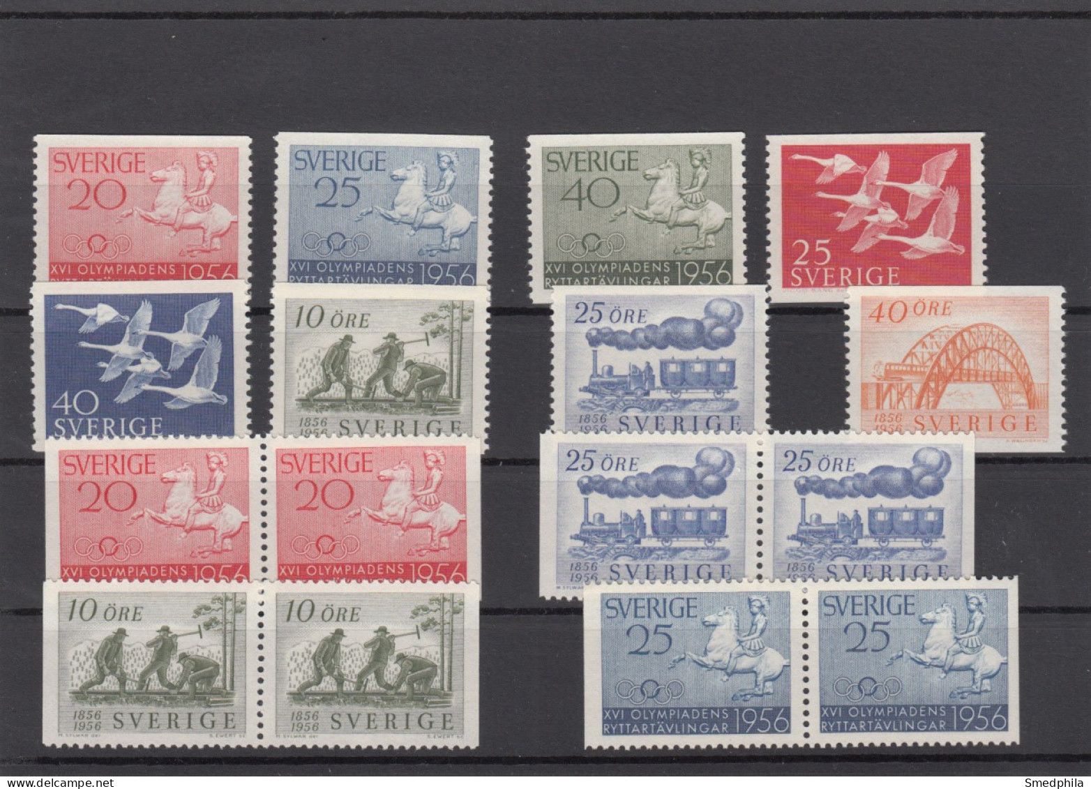 Sweden 1956 - Full Year MNH ** - Annate Complete