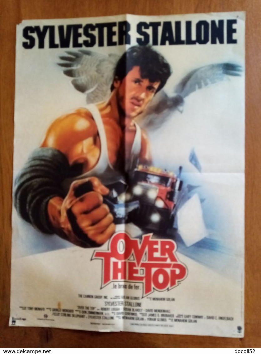 AFFICHE CINEMA ORIGINALE FILM OVER THE TOP LE BRAS DE FER 1987 SYLVESTER STALLONE 52.3CMX38.8CM DE MENAHEM GOLAN - Affiches & Posters