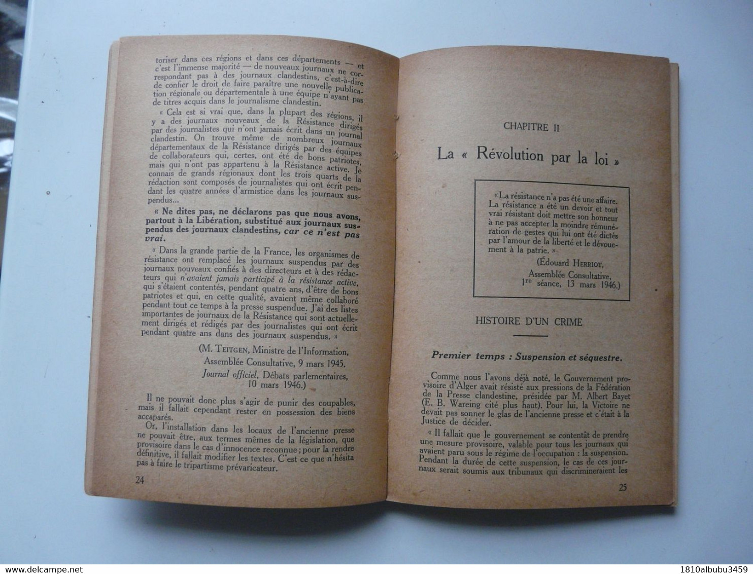 CAHIERS DE LA FRANCE LIBEREE - LES NAUFRAGEURS DE LA PRESSE 1948 - Sociologie