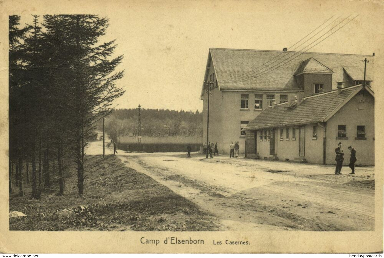 Belgium, ELSENBORN, Camp, Les Casernes, Barracks (1925) Postcard - Elsenborn (camp)