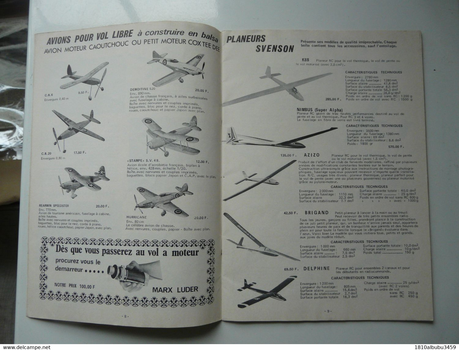 FASCICULE III - BABY-TRAIN : Avions & Planeurs - Modelbouw