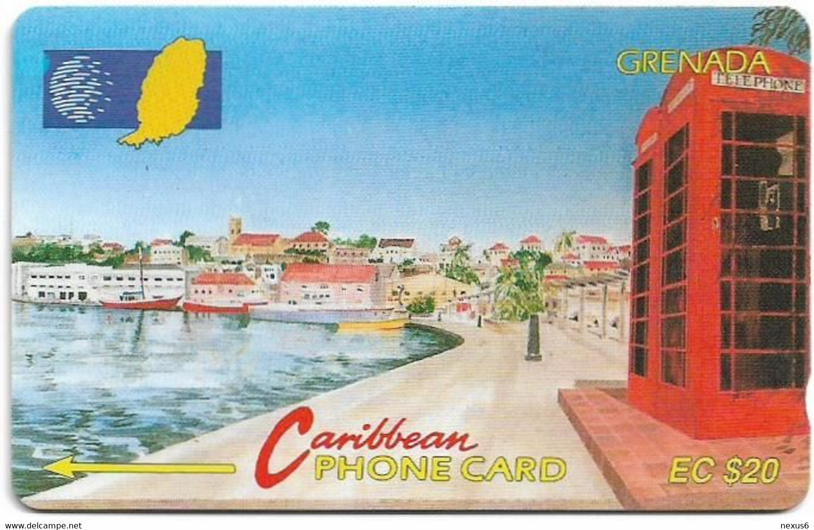 Grenada - C&W (GPT) - Carenage St. Georges - 5CGRB - 1992, 12.000ex, Used - Grenada (Granada)