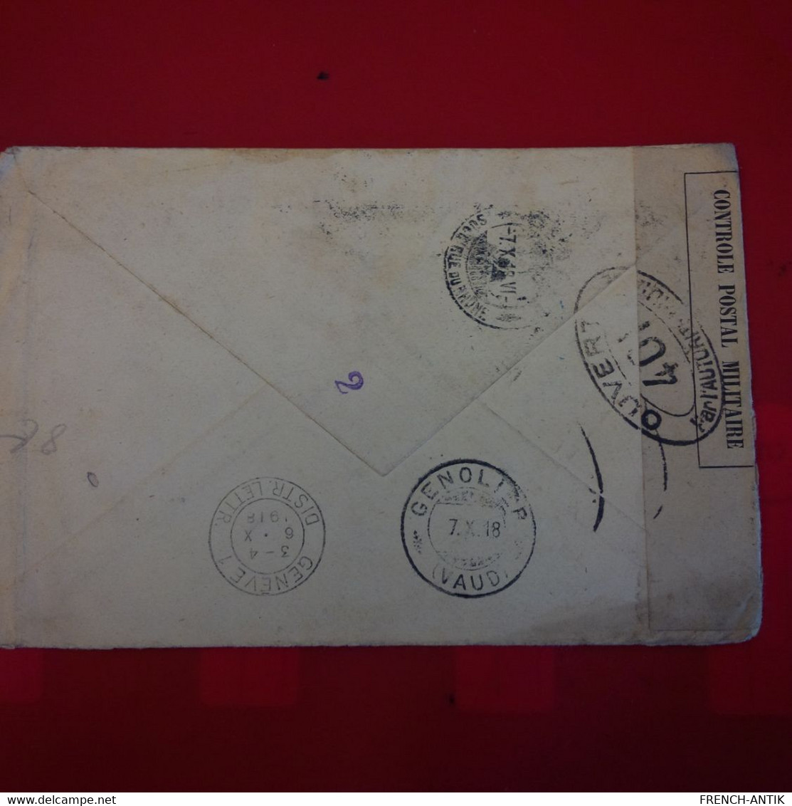 LETTRE GENEVE POUR GENOLIER CACHET OUVERT - Briefe U. Dokumente