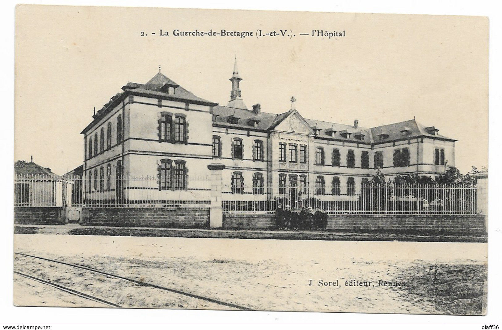 CPA  35 ILLE Et VILAINE LA GUERCHE -de- BRETAGNE  L'Hôpital N°2 - La Guerche-de-Bretagne