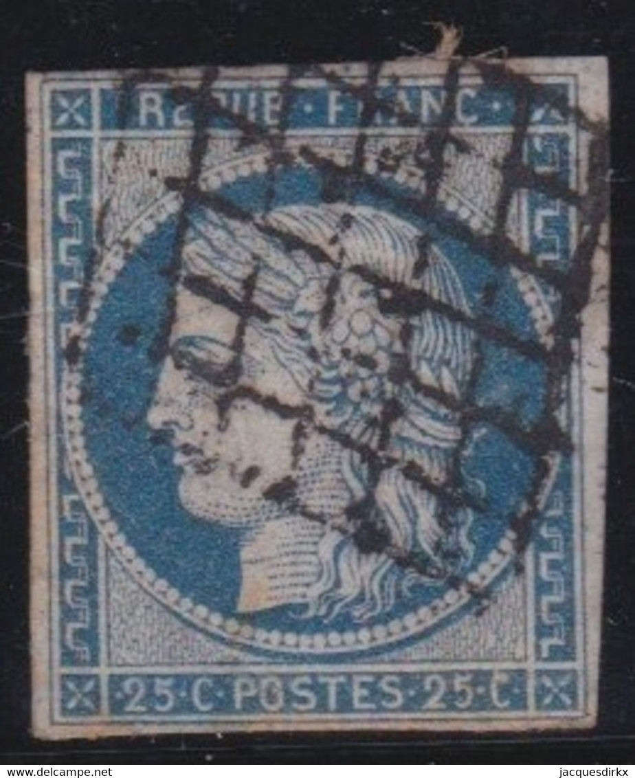 France   .    Y&T   .   4   (2 Scans)  .      .     O    .     Oblitéré - 1849-1850 Ceres