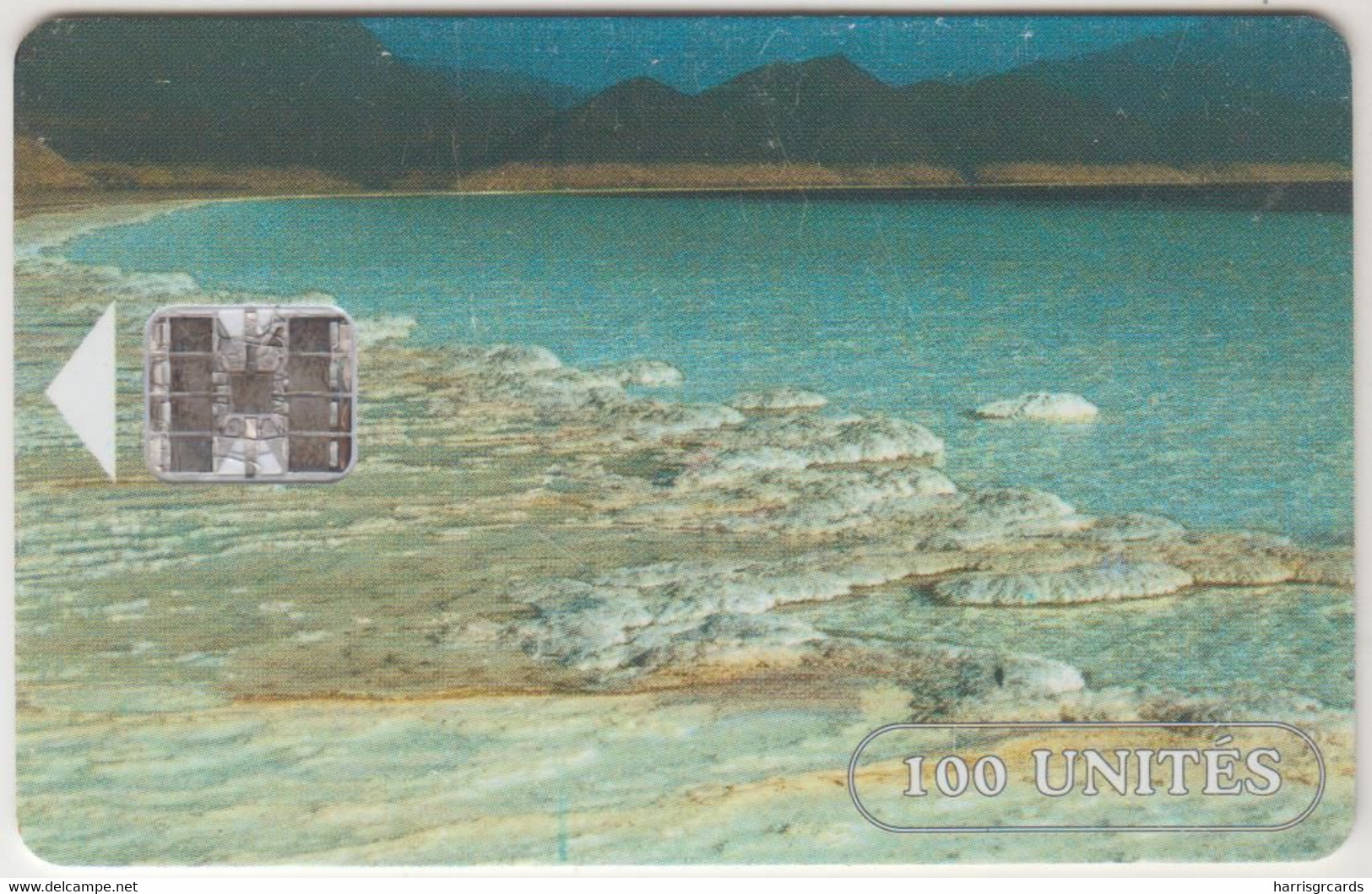 DJIBOUTI - Salt Lake (Yellow CN), 100 U, Used - Gibuti