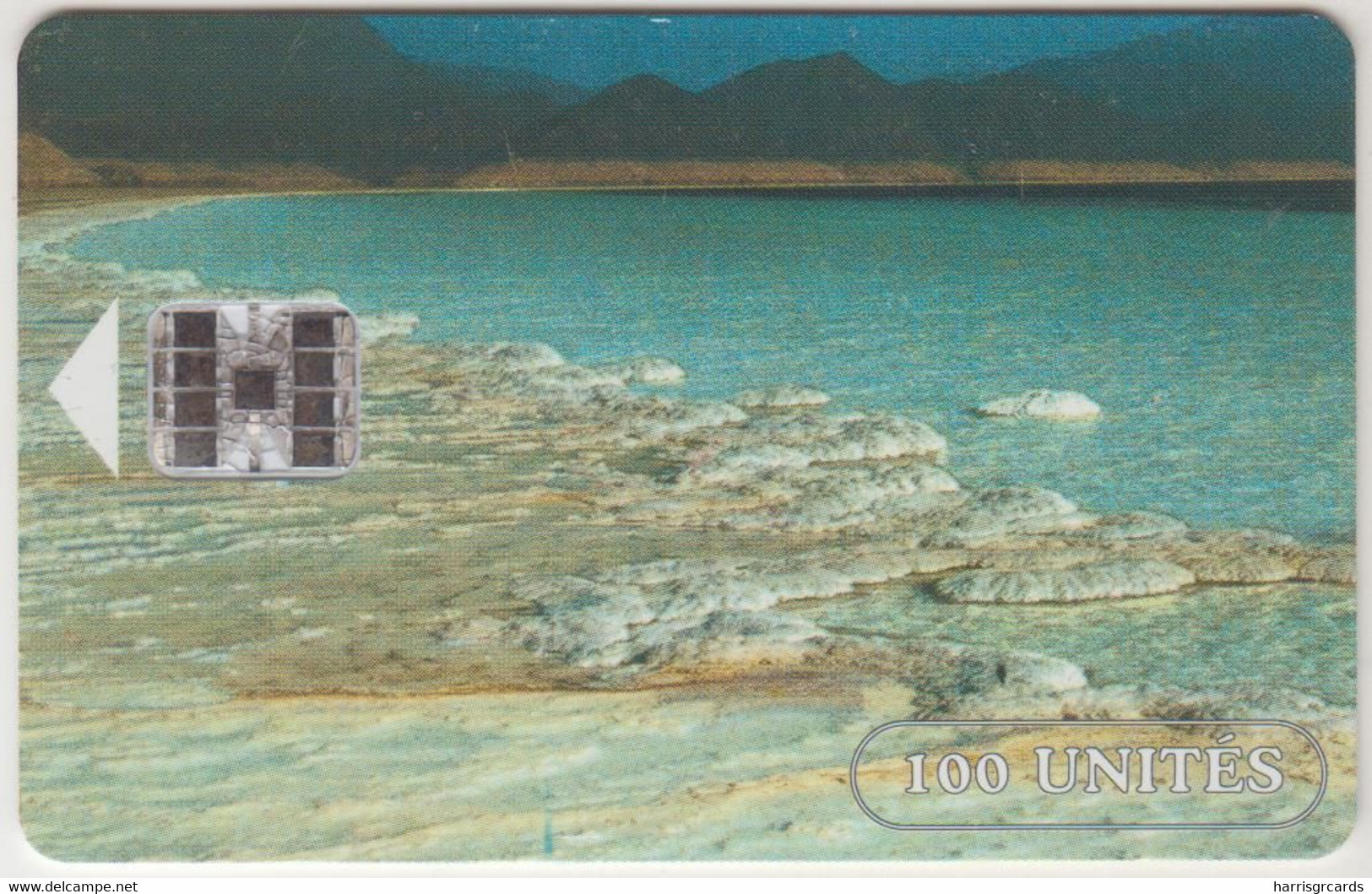 DJIBOUTI - Salt Lake (Yellow CN), 100 U, Used - Gibuti