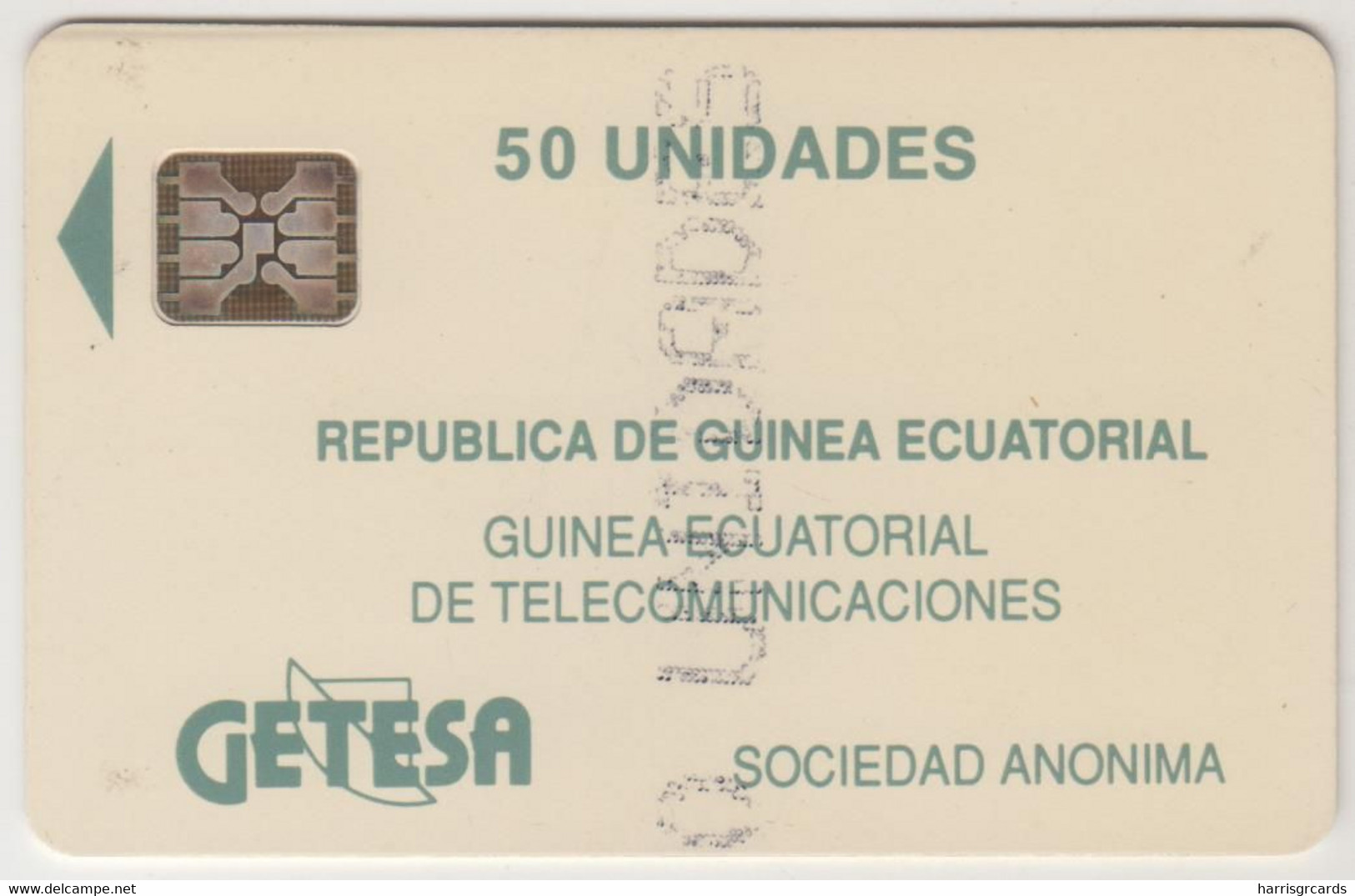 EQUATORIAL GUINEA - Logo 50 (Grey), CN: C41100722, 50 U, Used - Guinea Ecuatorial