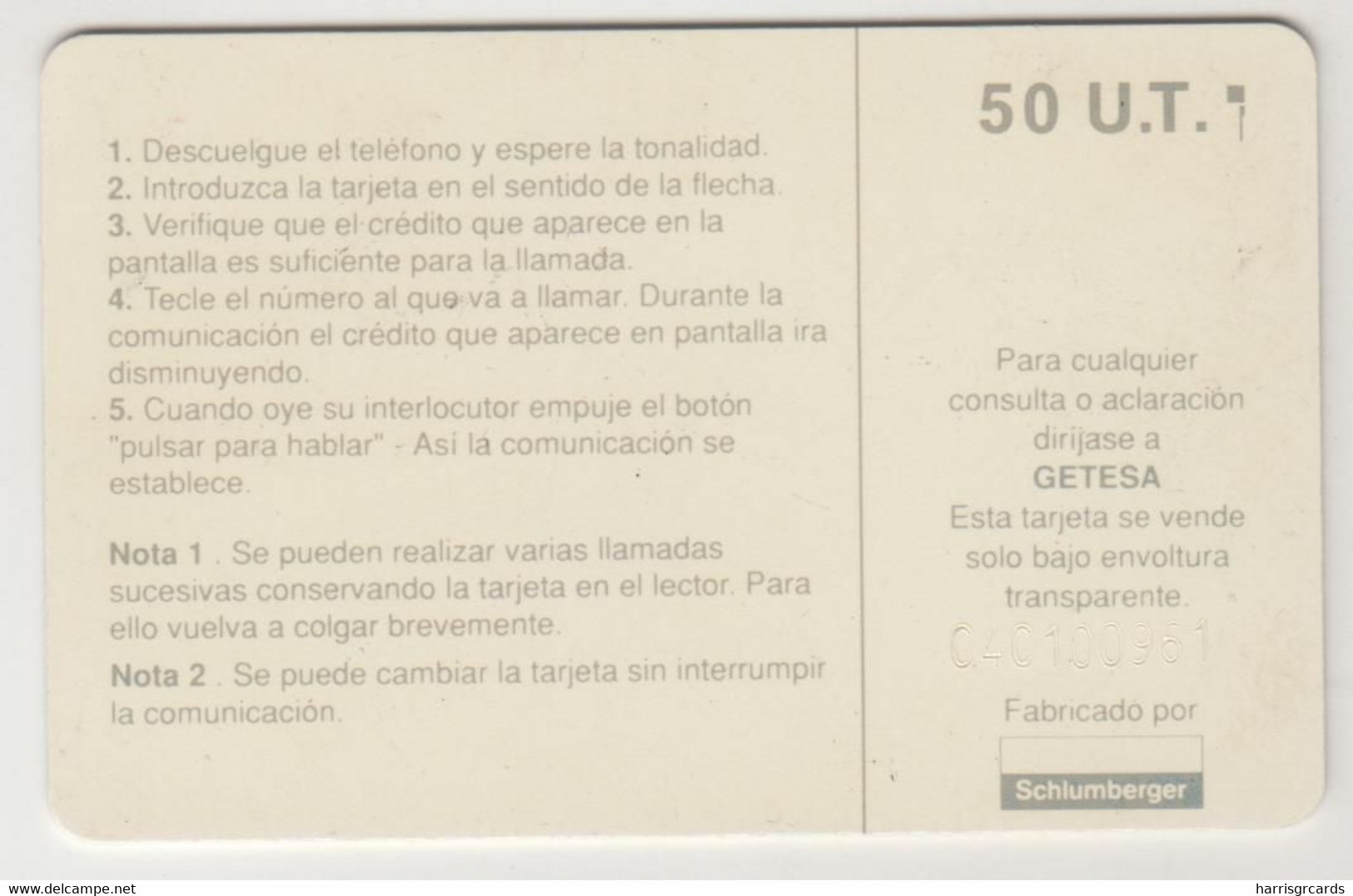 EQUATORIAL GUINEA - Landscape - SC5 (Grey Text - Glossy), CN: C41100722, 50 U, Used Medium Condition - Equatorial Guinea