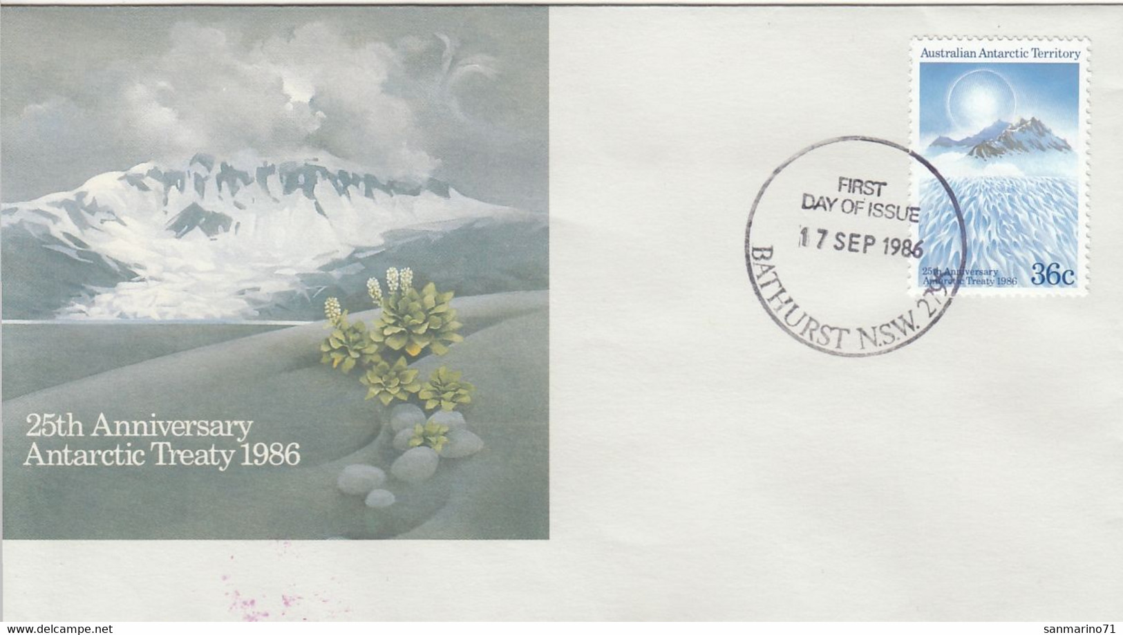 AUSTRALIA Antarctic FDC 73 - Traité Sur L'Antarctique