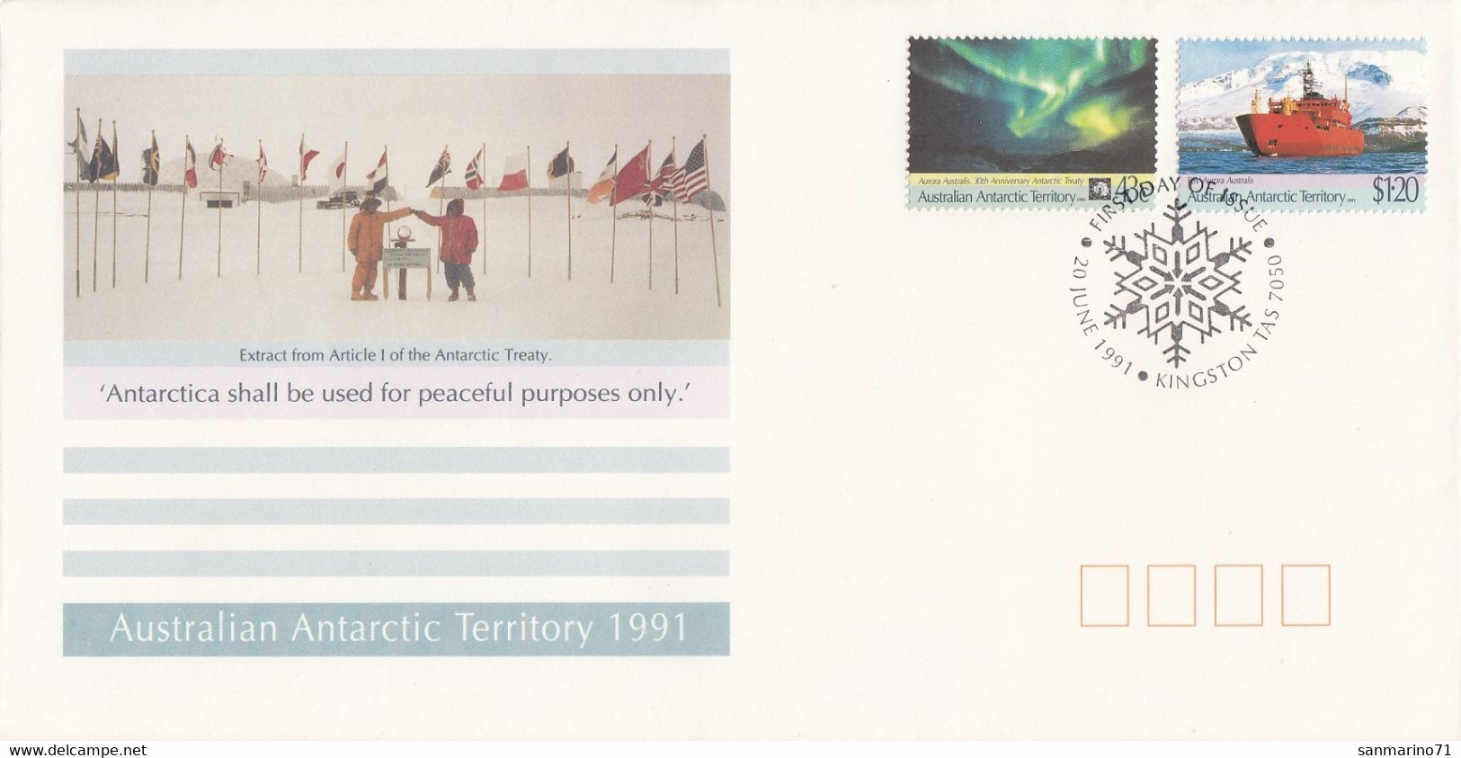 AUSTRALIA Antarctic FDC 88-89 - Antarctic Treaty