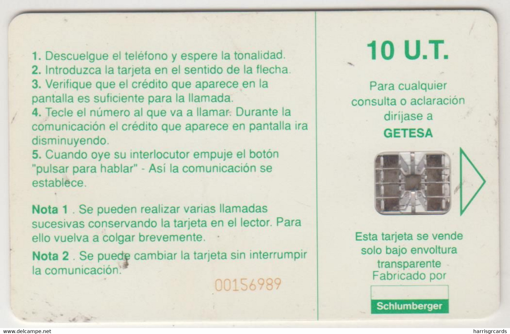 EQUATORIAL GUINEA - Cameroon Airlines , CN: 8 Digits, 10 U, Used - Aequatorial-Guinea