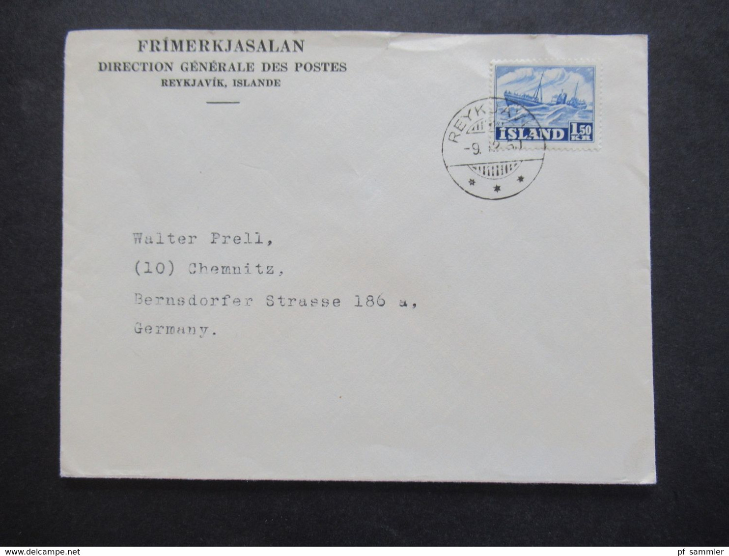 Kleiner Posten Island 1950 - 1966  Mit 6 Belegen / Briefen Inkl. 1 AK Vulkan Bedarf Und FDC - Briefe U. Dokumente