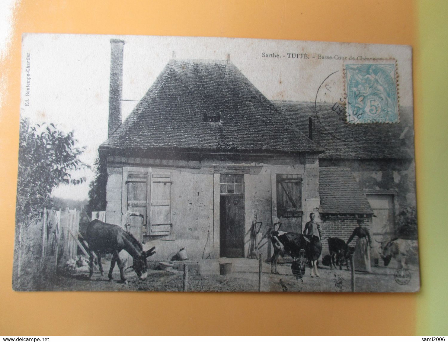 72 TUFFE BASSE COUR DE CHERONNE FERME ANIMAUX - Tuffe