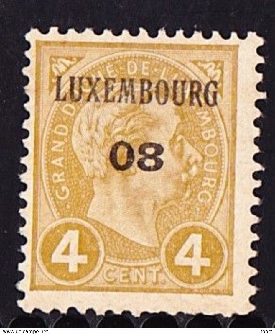 Luxembourg 1908 Prifix Nr. 54 - Voorafgestempeld