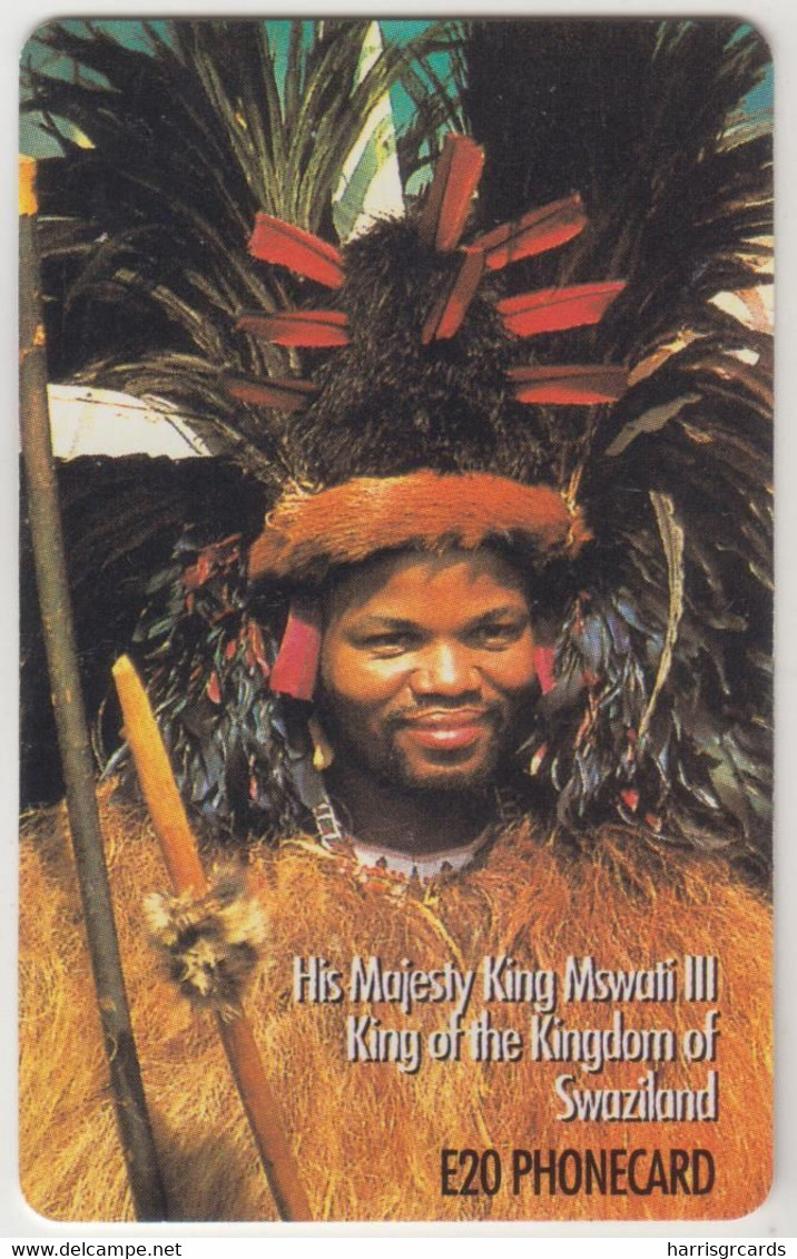 SWAZILAND - His Majesty King Mswati III, 03/00, CN: SGAA, 20 E, Used - Swaziland