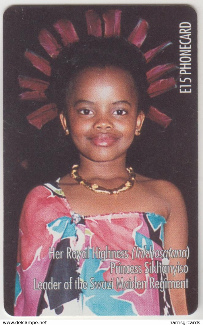 SWAZILAND - Her Royal Highness - Princess Sikhanyiso, 03/01, CN: SGAD, 15 E, Used - Swaziland