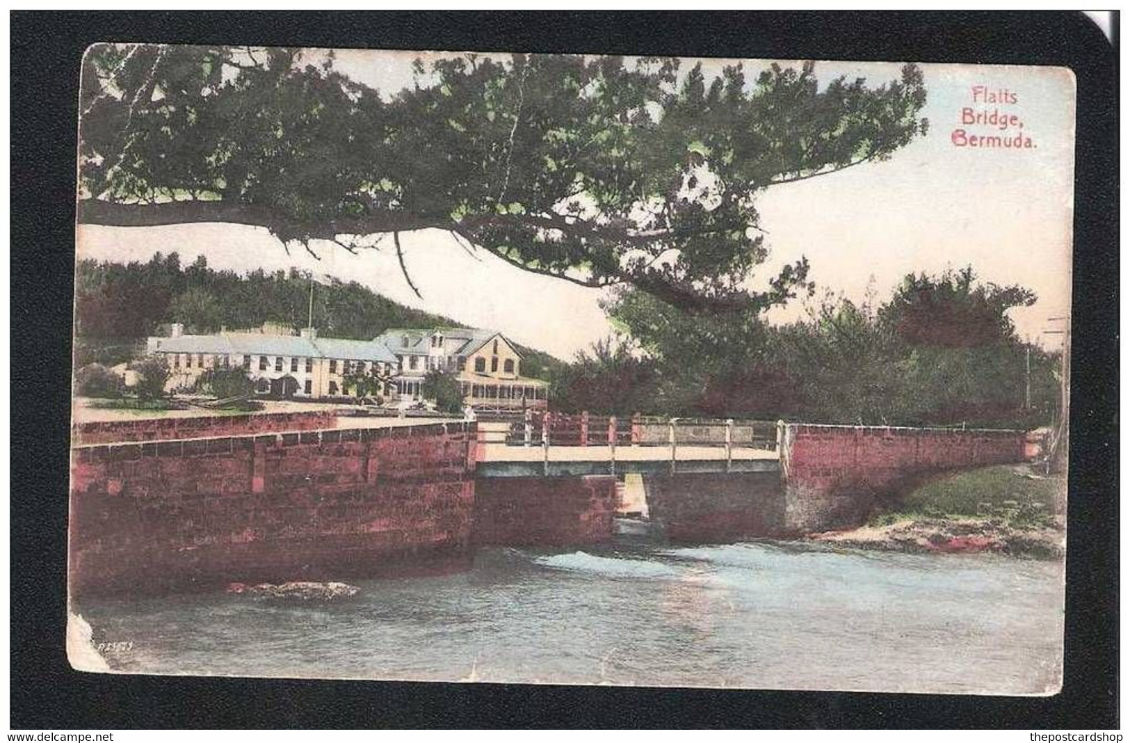 BERMUDA Flatts Bridge GRANTHAM HAMILTON POSTCARD - Bermudes