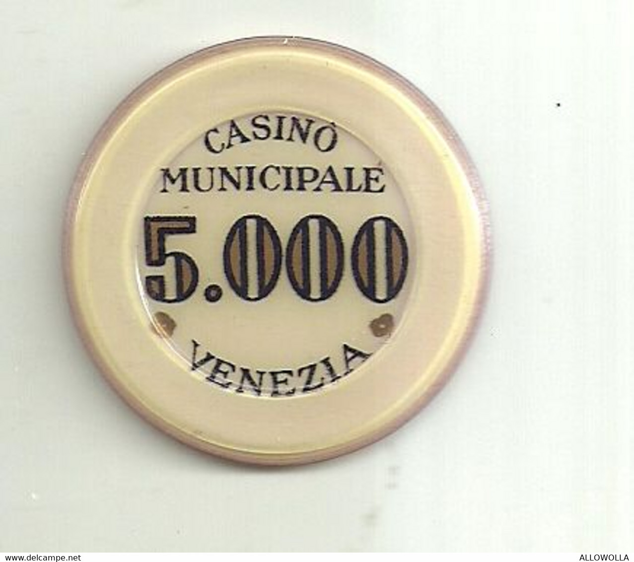 9890" FICHES-CHIPS- CASINO' MUNICIPALE-VENEZIA-5.000 LIRE " - Casino