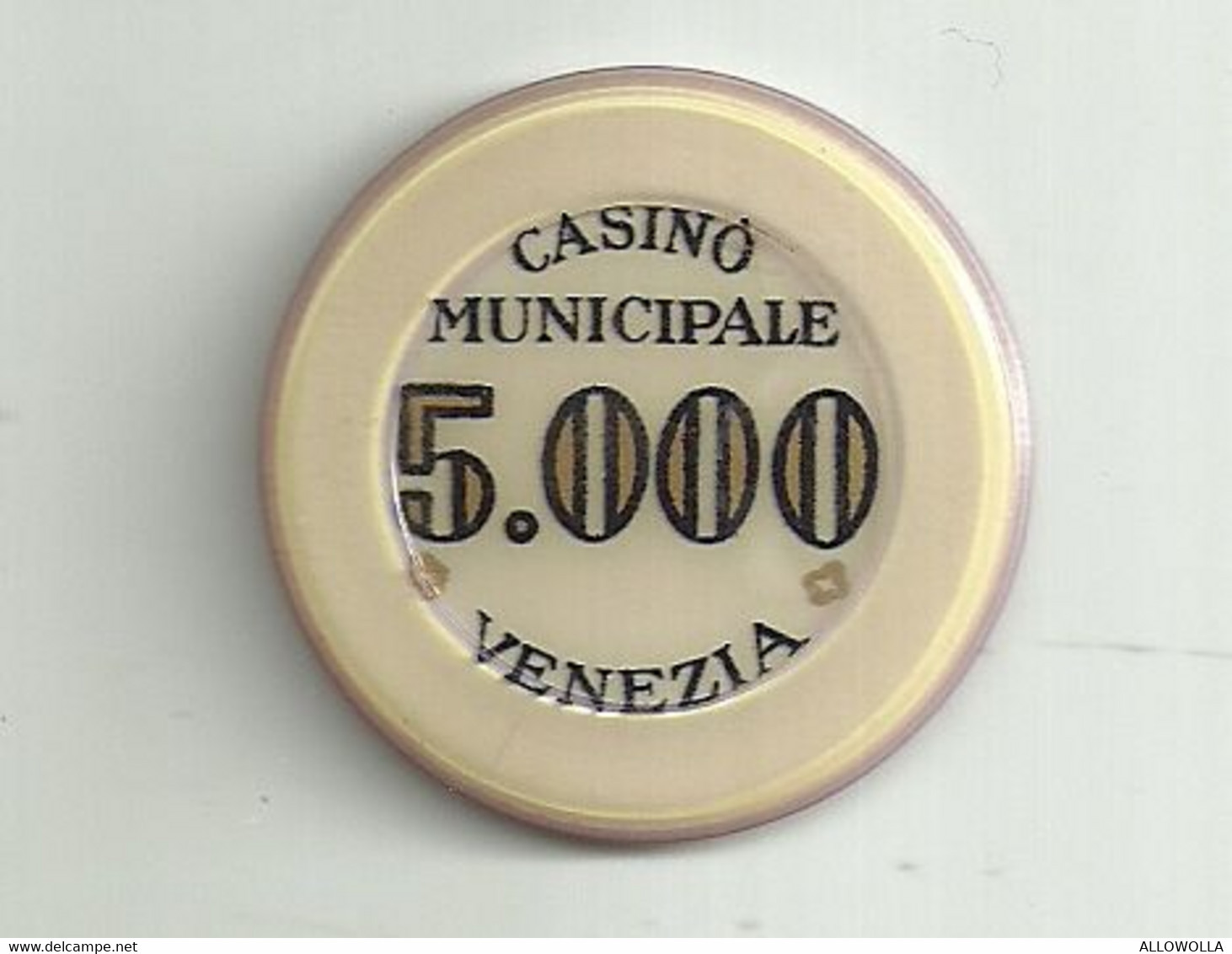 9890" FICHES-CHIPS- CASINO' MUNICIPALE-VENEZIA-5.000 LIRE " - Casino