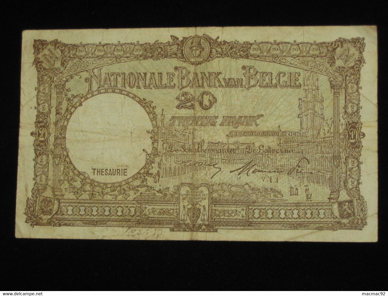 BELGIQUE - 20 Vingt Francs- Twintig Frank 1947 - Nationale Bank Van Belgie **** EN ACHAT IMMEDIAT ****. - Sonstige & Ohne Zuordnung