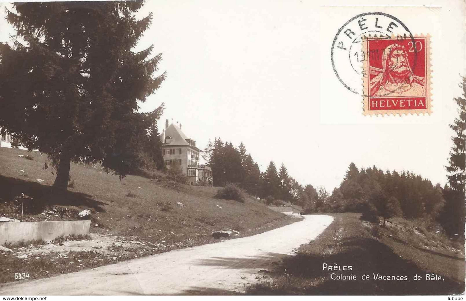 Prêles - Colonie De Vacances De Bâle          1927 - Prêles