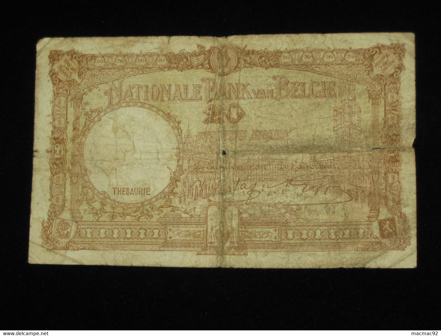 BELGIQUE - 20 Vingt Francs- Twintig Frank 1943 - Nationale Bank Van Belgie **** EN ACHAT IMMEDIAT ****. - Andere & Zonder Classificatie