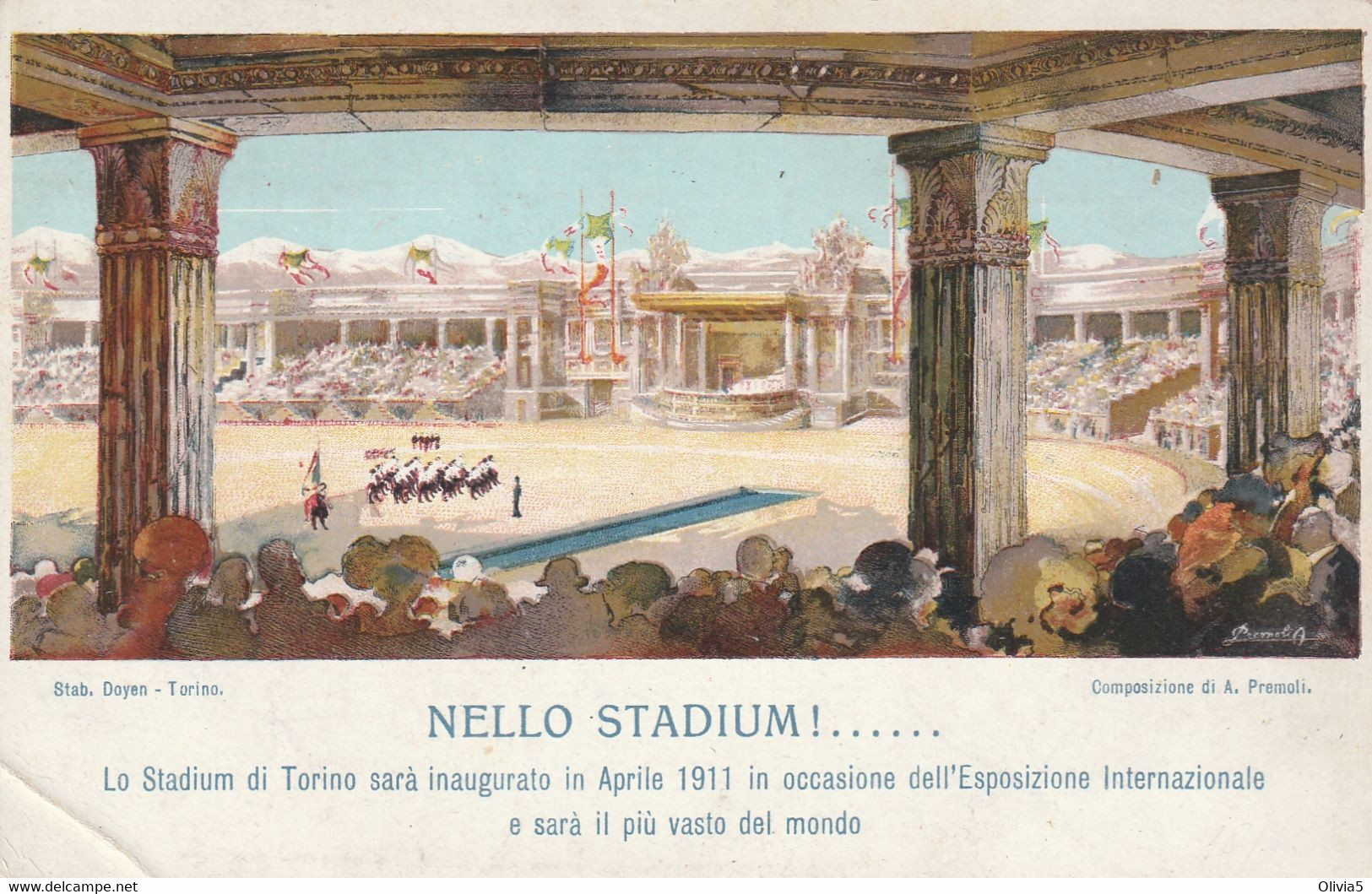 LO STADIO DI TORINO SARA' INAUGURATO NELL'APRILE 1911 - Estadios E Instalaciones Deportivas