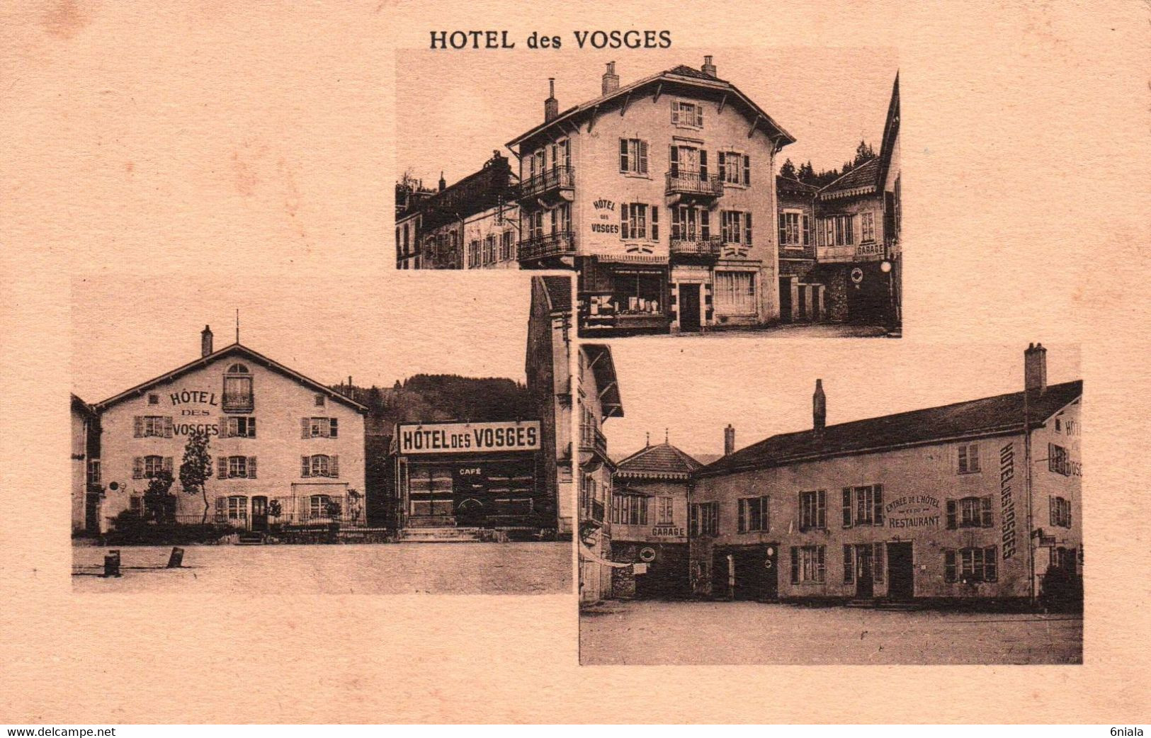 14347  GERARDMER  PUB  Hôtel Des Vosges  Paul Charles Propriétaire  Publicité   (Recto-verso) 88 - Gerardmer