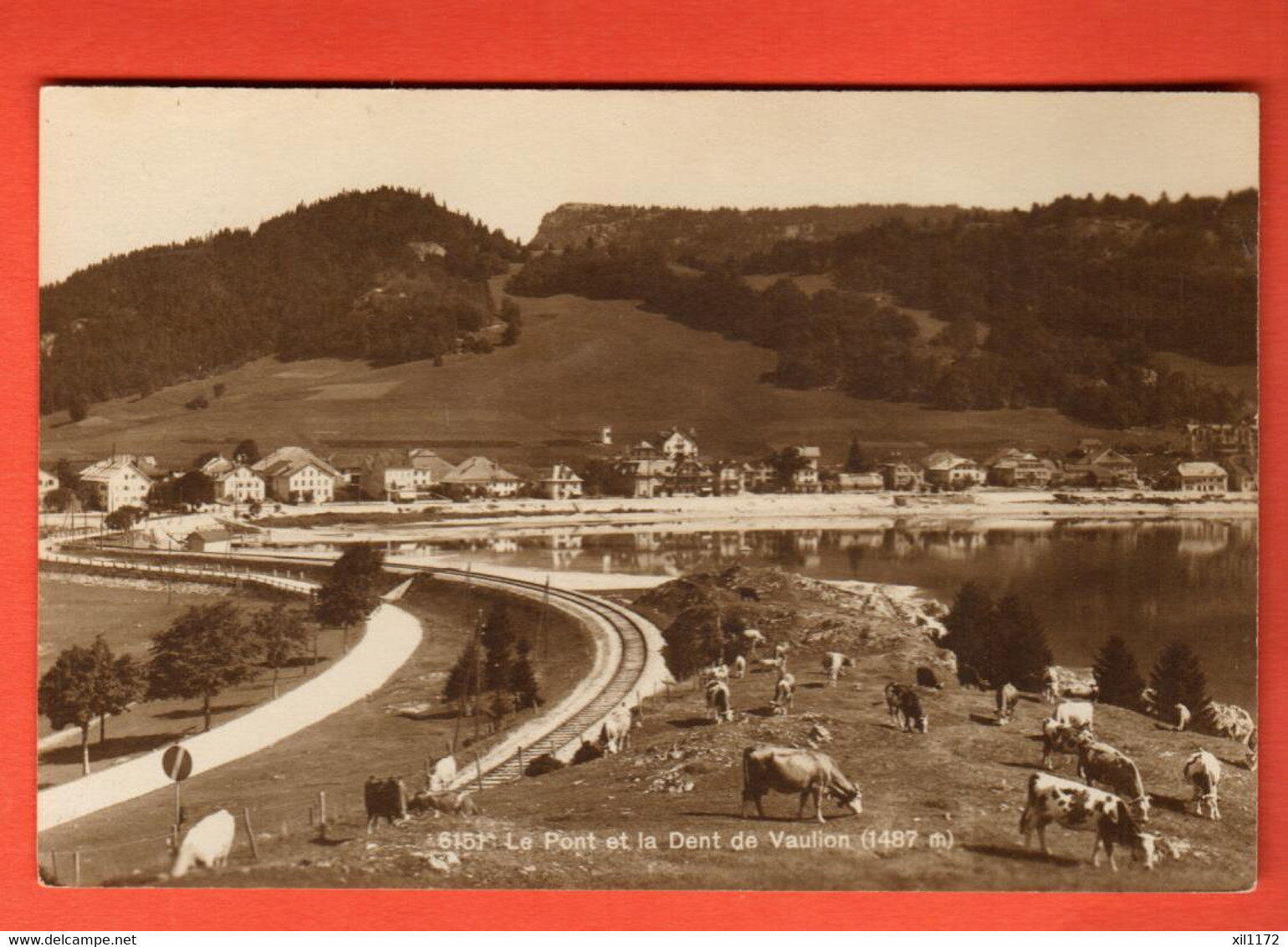 ZRX-37  Val De Joux Le Pont Et La Dent De Vaulion  Circ. 1924 - Vaulion