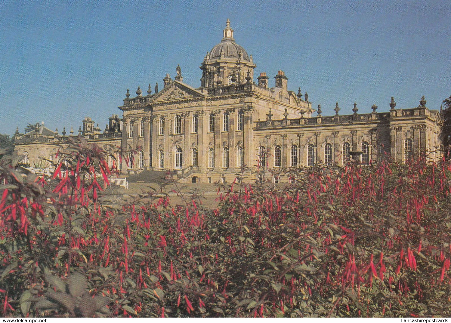 Postcard Castle Howard York The South Front From The Fuschia Border My Ref B25790 - York