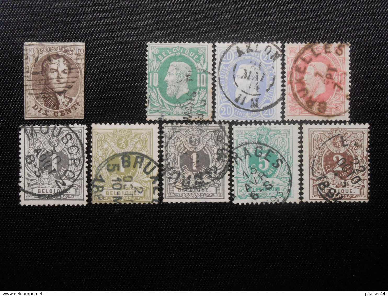 Belgien  Mi 7 L/27Aa/28Aa/31A/20Aa/23Ab/40/41/48 - 1858/88  Mi 40 € - Lot 742 - 1849-1865 Medallions (Other)