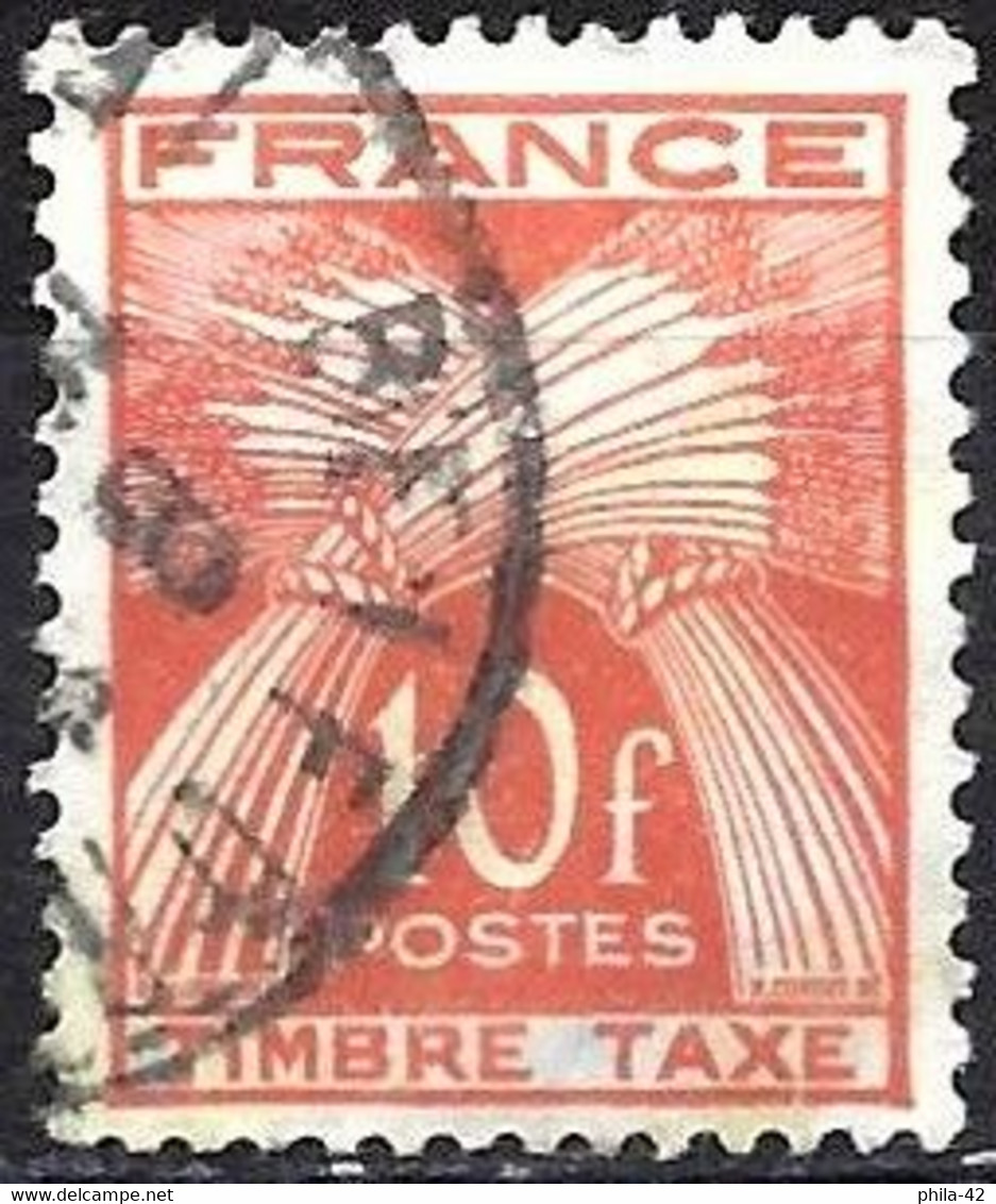 France 1946 - Mi P 89 - YT T 86 ( Postage Due : Sheaves Of Wheat ) - Used Stamps