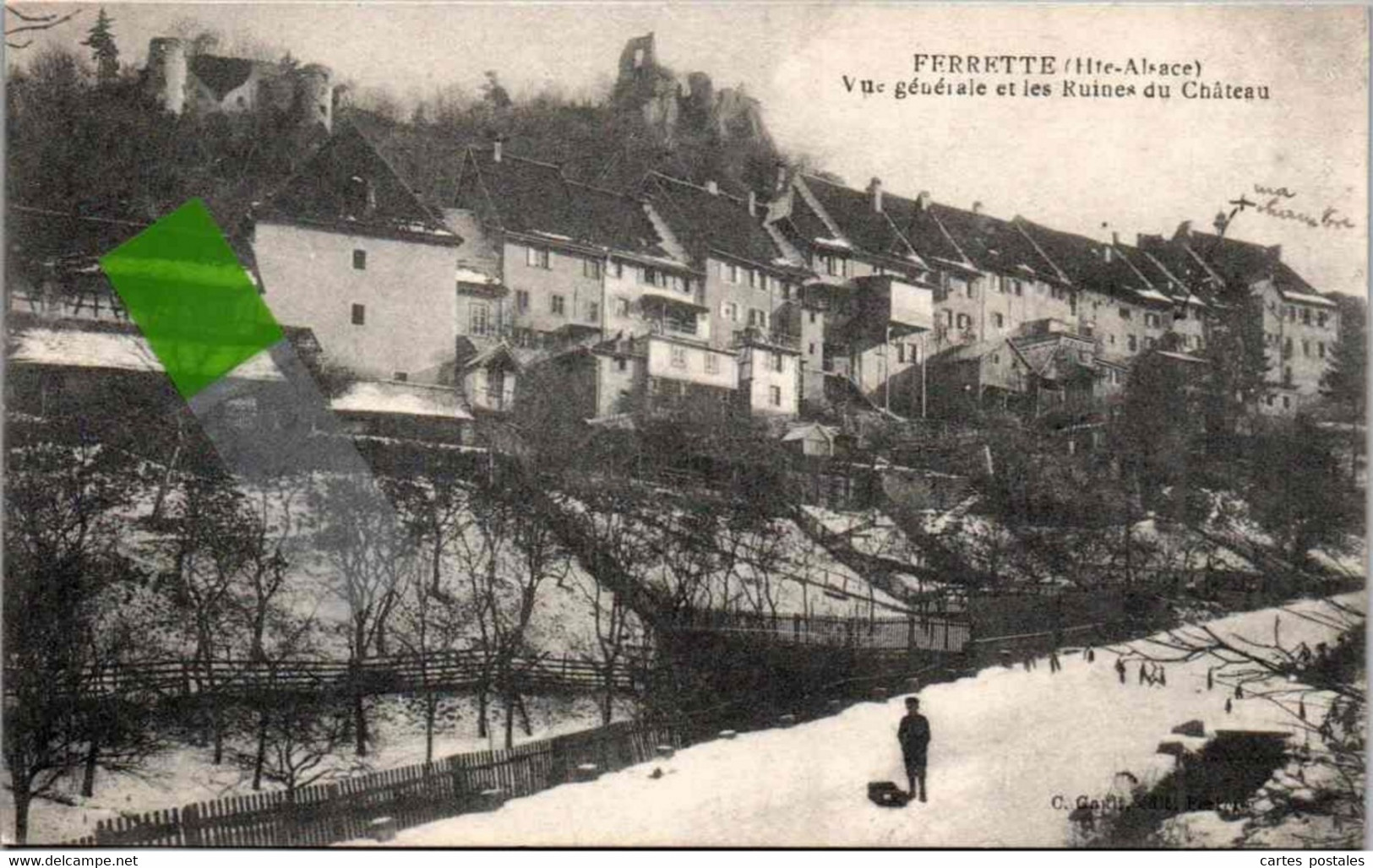 FERRETTE Vue Générale Et Les Ruines Du Château - Ferrette