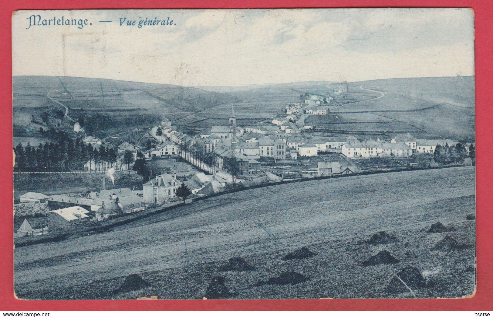 Martelange - Vue Générale ... De La Localité - 1908 ( Voir Verso ) - Martelange