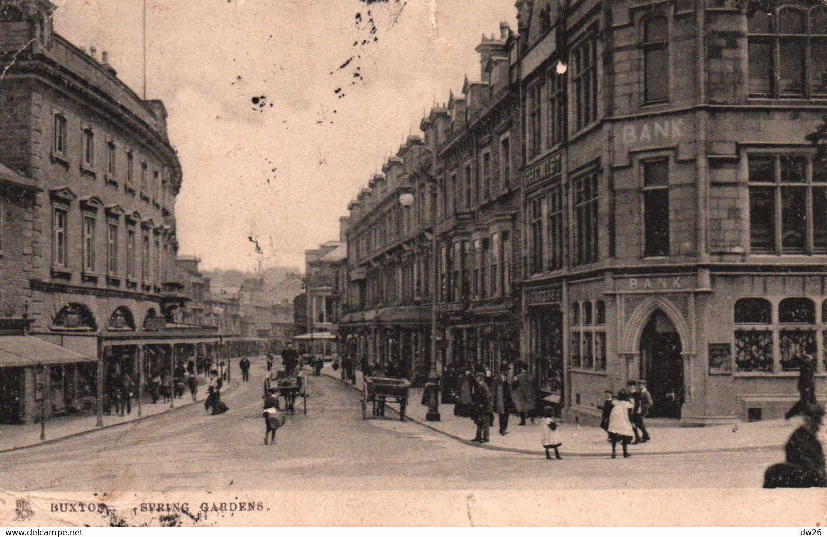 Buxton (Derbyshire) Spring Gardens  - Raphaël Tuck & Sons - Soft Card - Derbyshire