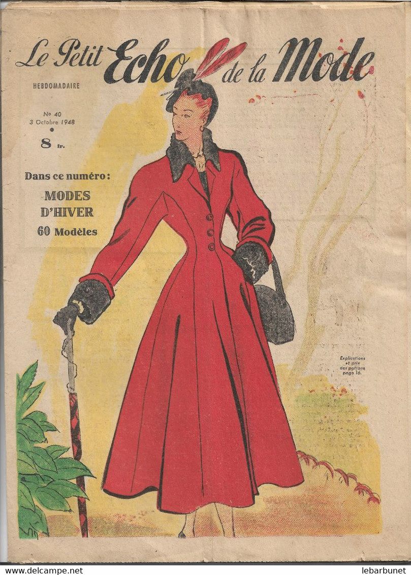2 Revues De Mode 1948 Le Petit Echo De La Mode N° 39 - 40 - Lifestyle & Mode