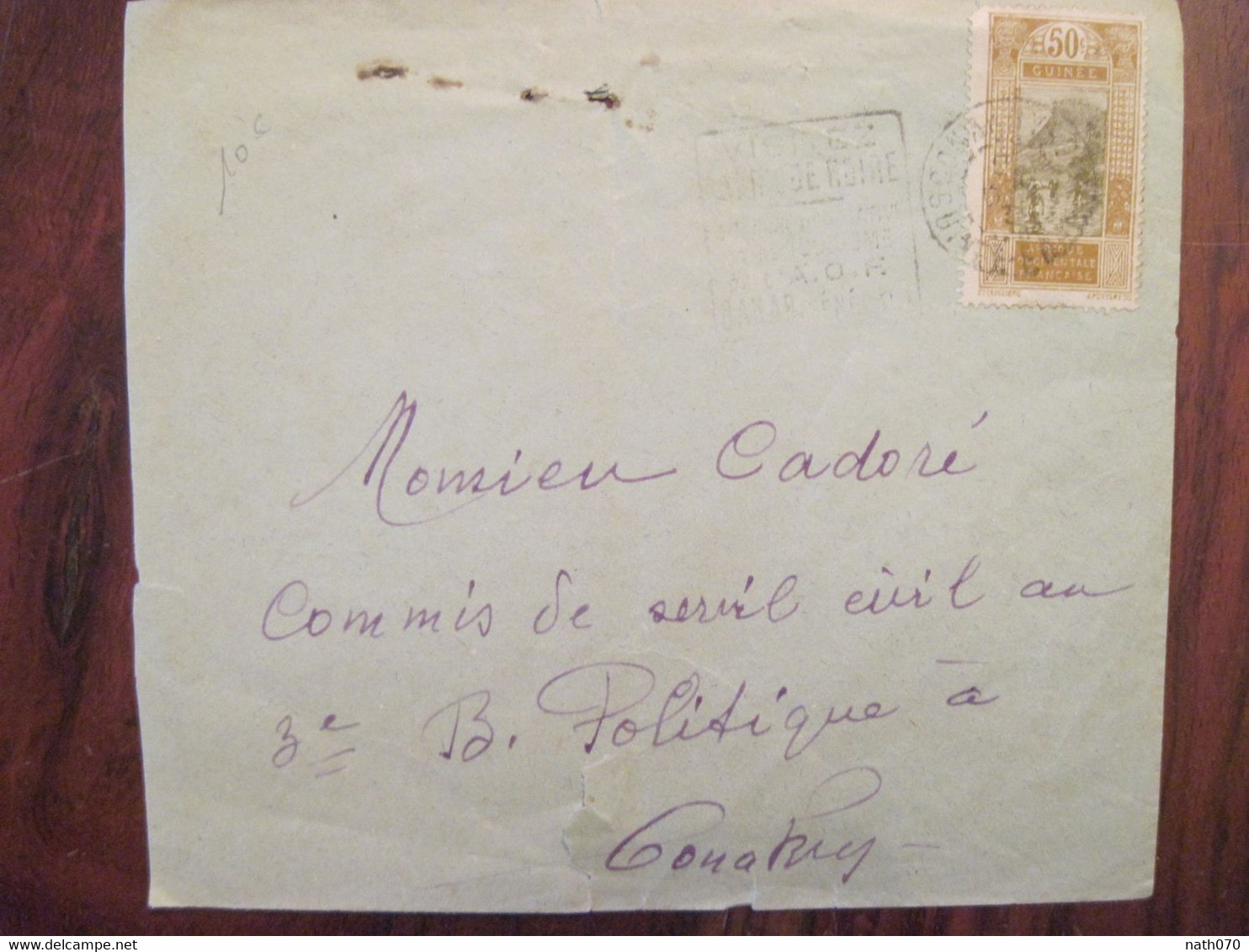 1930's AOF Conakry Guinée Cover Colonie - Covers & Documents