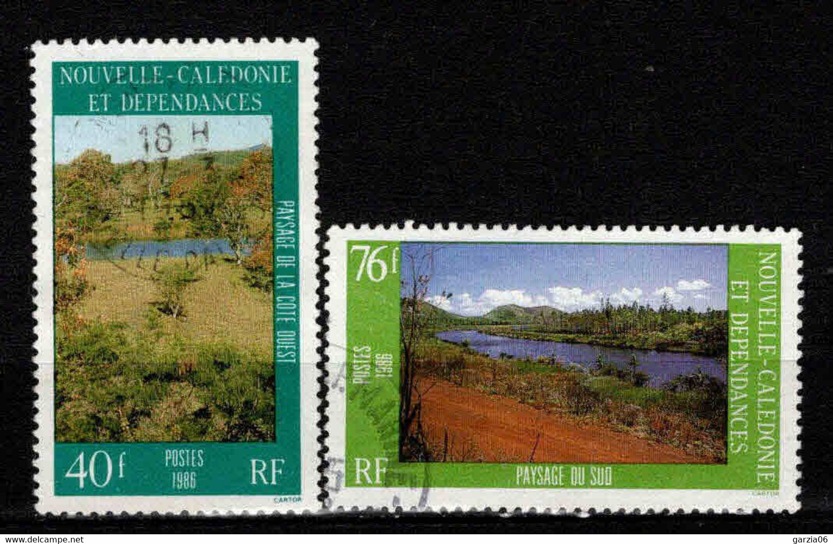 Nouvelle Calédonie  - 1986 -  Paysages - N° 525/526 - Oblit - Used - Oblitérés