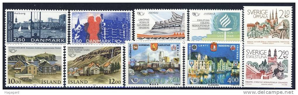 ##A726. Iceland (Nordic Nations) 1986. Complete NORDEN-set. MNH(**) - Collections, Lots & Séries
