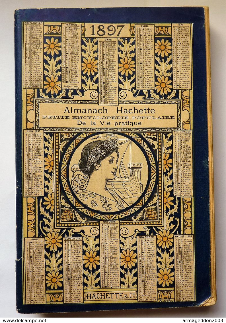 ALMANACH HACHETTE 1897 - PETITE ENCYCLOPEDIE POPULAIRE DE LA VIE PRATIQUE Be - Encyclopédies