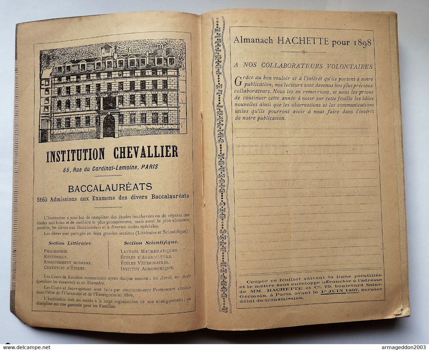 ALMANACH HACHETTE 1897 - PETITE ENCYCLOPEDIE POPULAIRE DE LA VIE PRATIQUE Be - Encyclopedieën