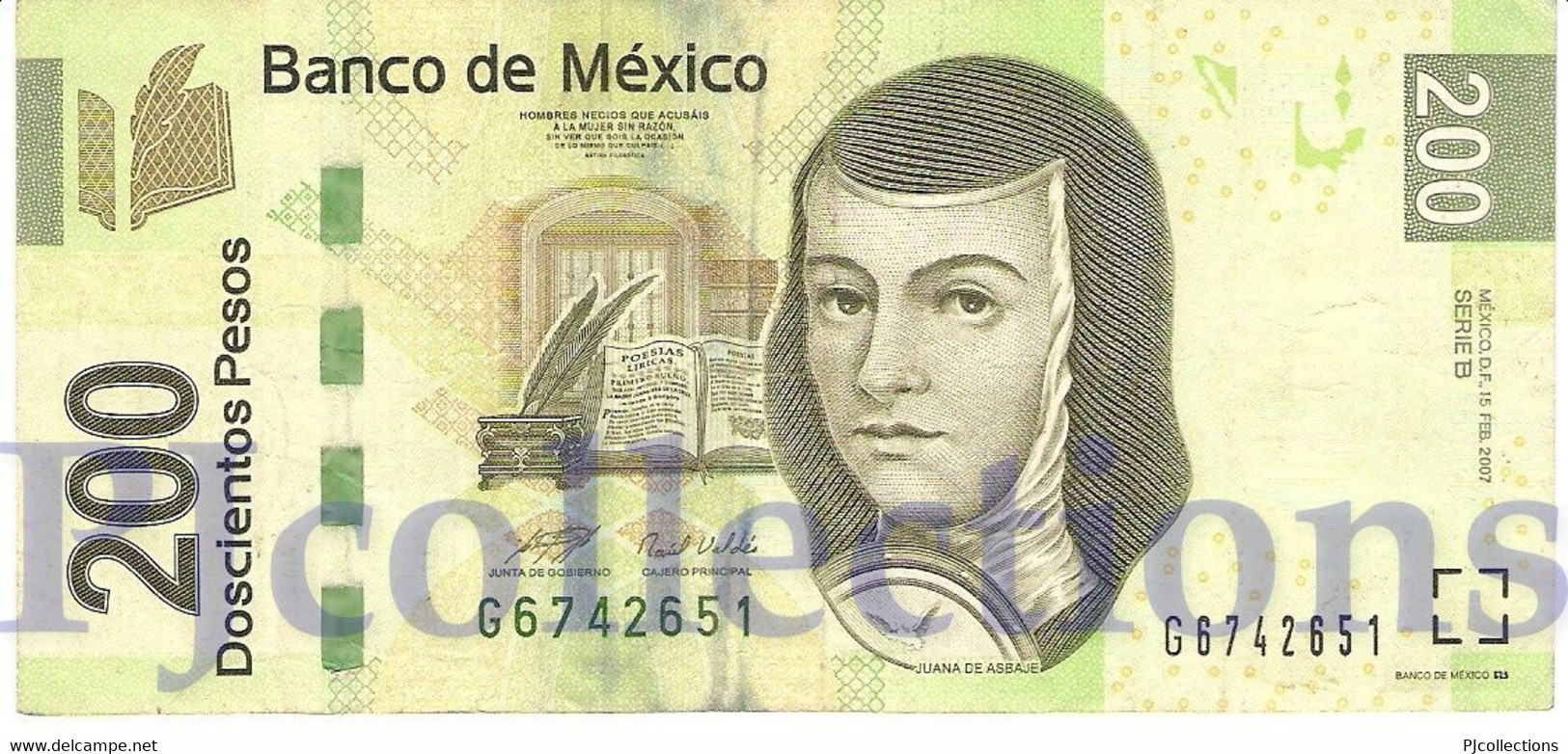 MEXICO 200 PESOS 2007 PICK 125 VF - Mexico