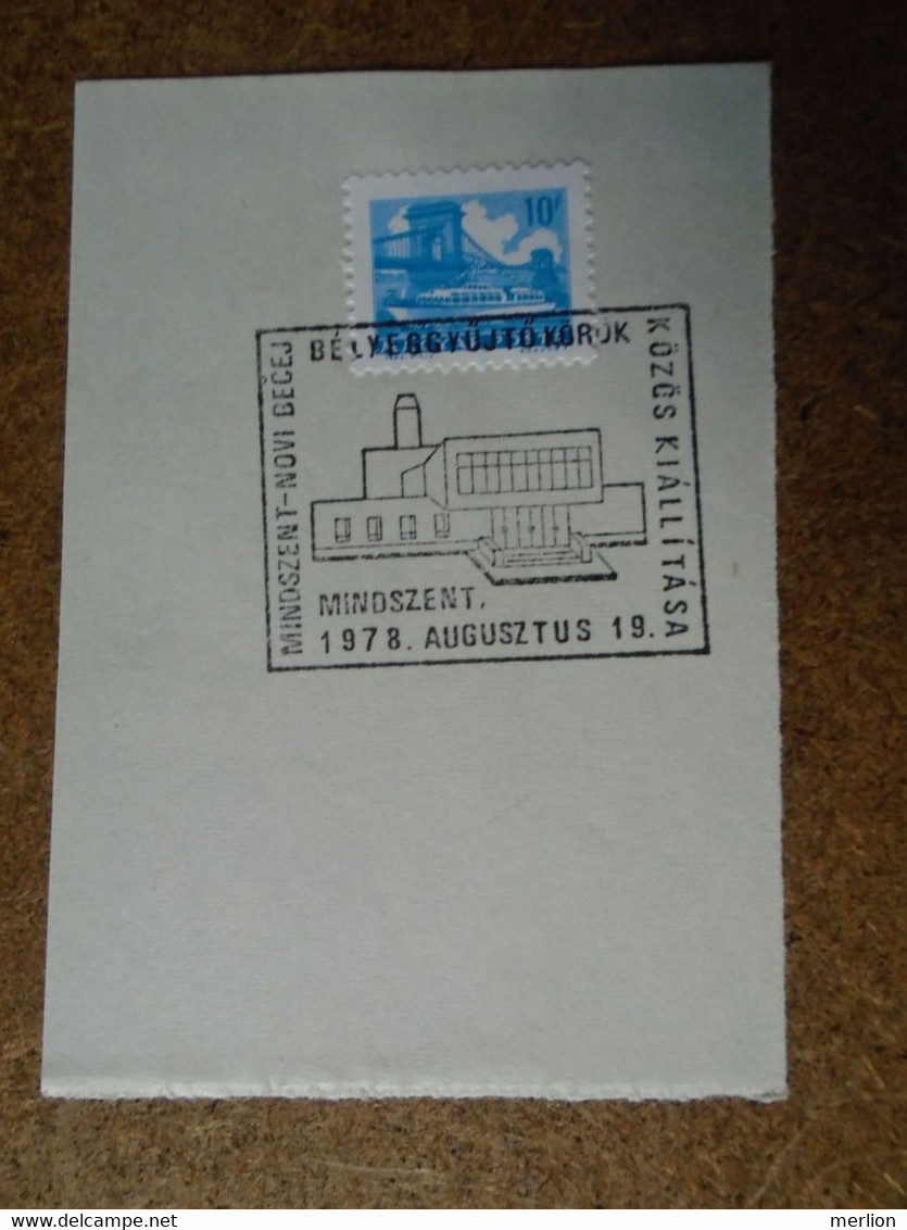 D191112 Hungary  -Commemorative   Handstamp  -  MINDSZENT- NOVI BECEJ 1978 -Stamp Exhibition - Other & Unclassified