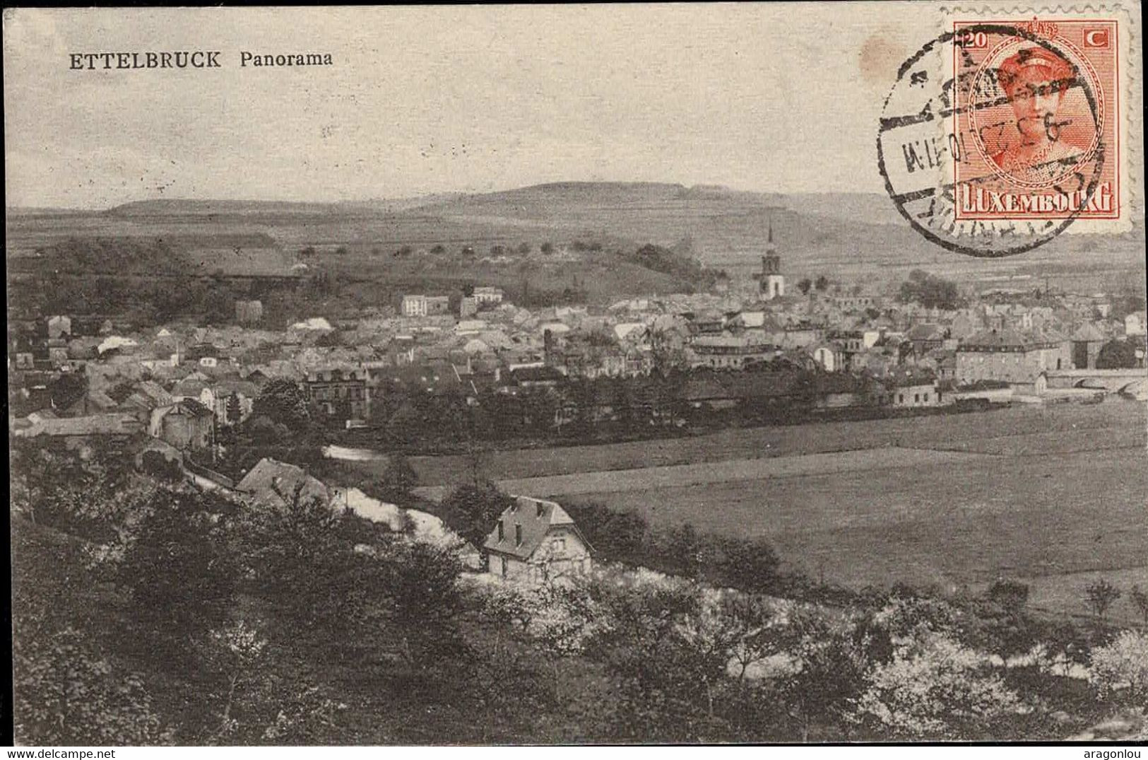 Luxembourg Luxemburg Carte Postale Ettelbruck Vue Panoramique - Ettelbruck