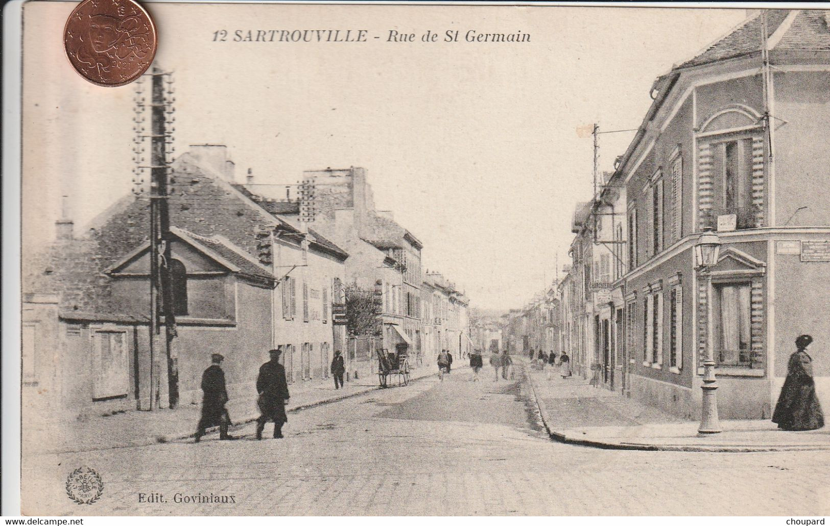 78 -  Carte Postale Ancienne De SARTROUVILLE    Rue De Saint Germain - Sartrouville