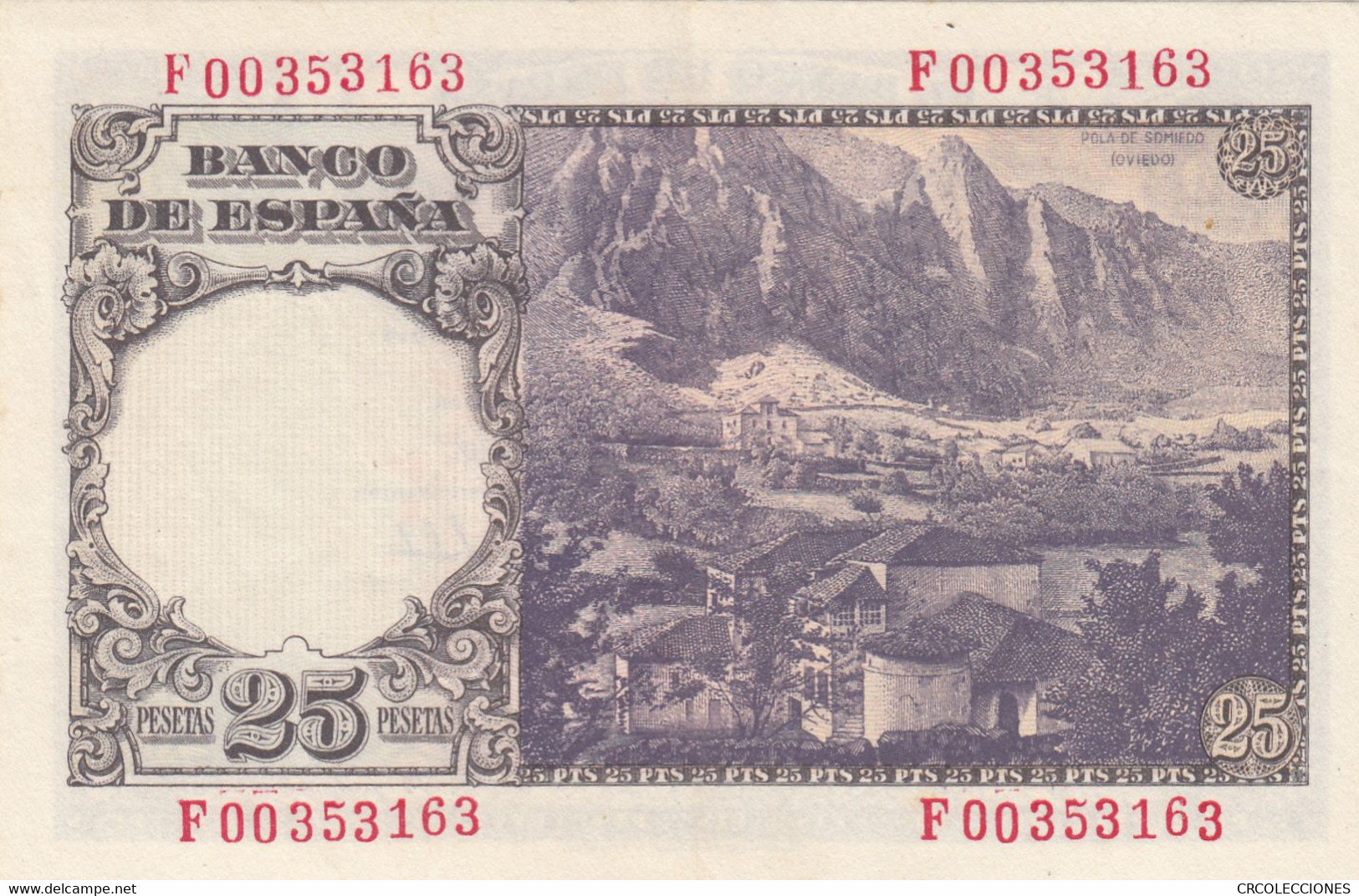 CRBS0465 BILLETE ESPAÑA 25 PESETAS 1946 EBC - 25 Peseten